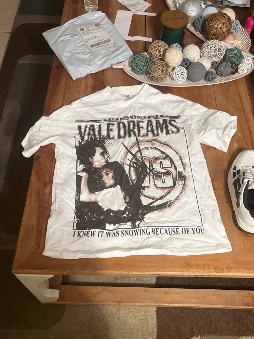 White Graphic Short Sleeve Tee